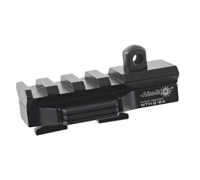 Quick Release M-LOK  Bipod Adapter w/ Picatinny Rail