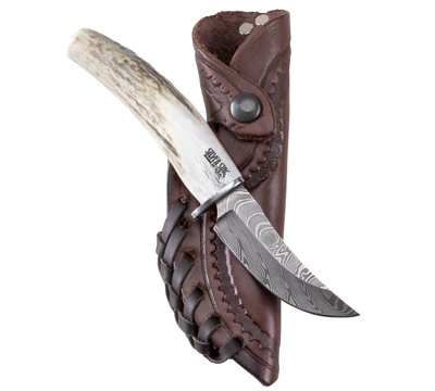 Silver Stag Damascus Ultimate Processor Fixed Blade Knife