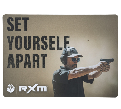 RXM Counter Mat - Shooter and Tagline