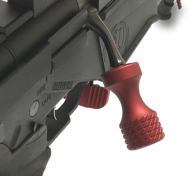 Ruger Precision® Rifle Hammerhead Bolt Knob - Red