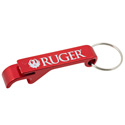 Ruger Red Aluminum Bottle Opener Keychain