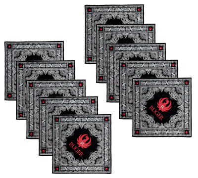 Black & Red Bandana - 10 Pack