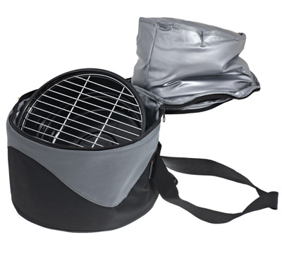 Picnic Time Caliente Portable Charcoal Grill & Cooler Tote