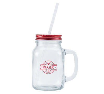 Ruger Mason Jar Glass, 20 oz