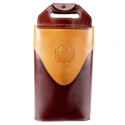 Ruger Wine Tote - Double  Bottle - Havana Brown w/ Tan Overlay