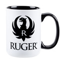 Ruger Balck and White Mug - 16 oz.