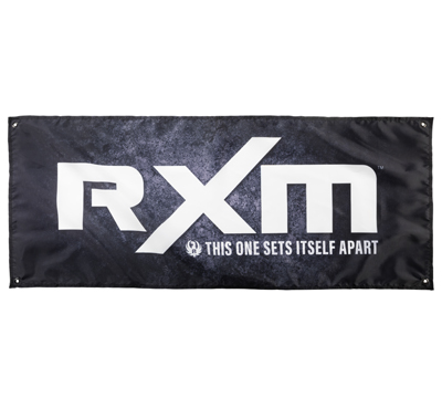 Ruger RXM Nylon Banner - Black w/ White Logo