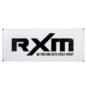 RXM Vinyl Banner - White w/ Black Logo