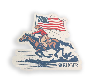 Ruger 250th Anniversary Freedom Rider Sticker � Charge of American Pride!