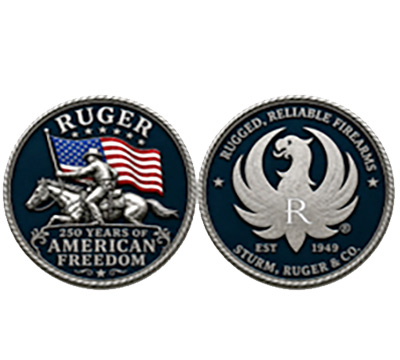 Ruger 250th Anniversary Freedom Rider Challenge Coin