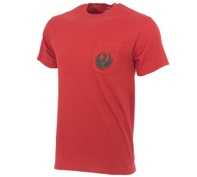 red pocket tee