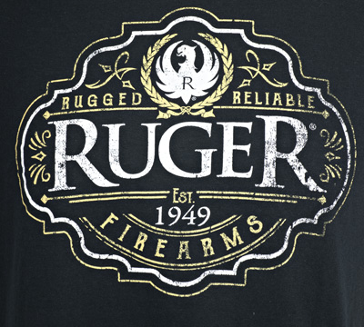 Ruger Antique Label Black T-Shirt