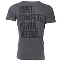 Ruger Hunt Compete Honor Defend Heavymetal Gray T-Shirt