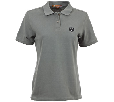 Ruger Women's Charcoal Cotton Pique Polo