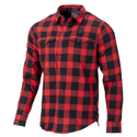 Ruger Men's Flannel Shirt - Black/Red