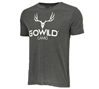Go Wild® Camo Logo T-Shirt - Charcoal