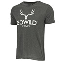 Go Wild Camo Logo T-Shirt - Charcoal