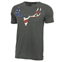 Go Wild Camo Patriot Skull Charcoal T-Shirt