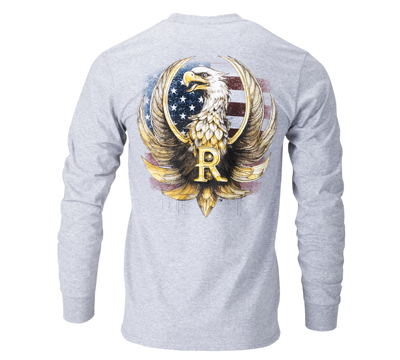 Ruger Inked Eagle Long Sleeve T-shirt - Athletic Heather