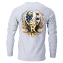 Ruger Inked Eagle Long Sleeve T-shirt - Athletic Heather