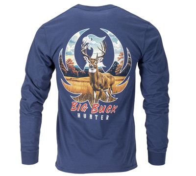 Ruger Big Buck Hunter Long Sleeve T-shirt - Navy
