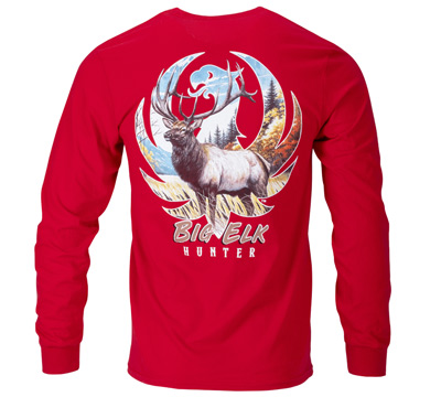 Ruger Big Elk Hunter Long Sleeve T-shirt - Red