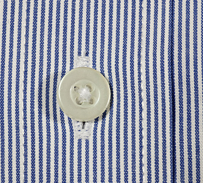 Ruger® Mens Navy Blue Striped Long Sleeve Dress Shirt-ShopRuger
