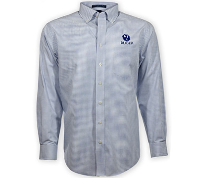 Ruger Navy Blue Tattersal Dress Shirt