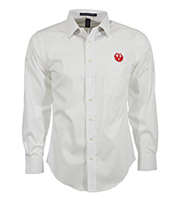 Ruger White Broadcloth Dress Shirt