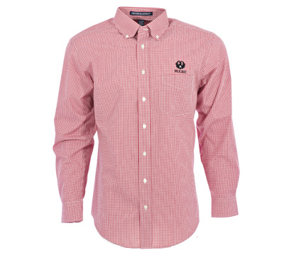 Ruger Red Gingham Check Dress Shirt
