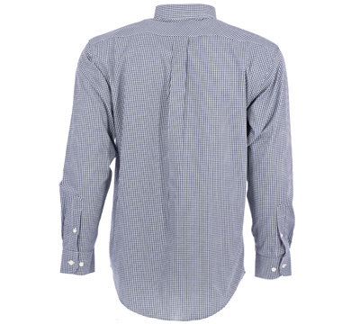 Ruger Navy Blue Gingham Check Long Sleeve Shirt-ShopRuger