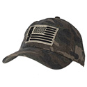 Ruger Men's Frayed Embroidered Patch Camo Cap