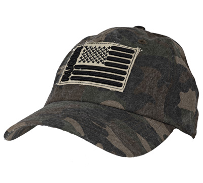 Ruger Women's Frayed Embroidered Patch Camo Cap