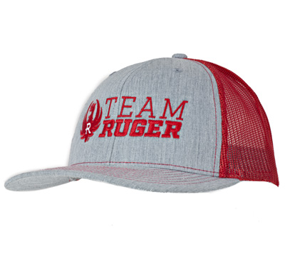 Team Ruger Heather Gray & Red Trucker Cap