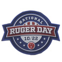 National Ruger Day PVC Red and Blue Patch