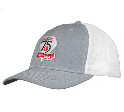 Ruger 75th Anniversary Heather Gray/White Mesh Cap