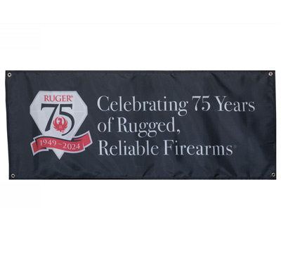 Ruger 75th Anniversary Banner - Black