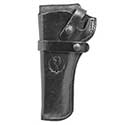 Wrangler Triple K Western Belt Holster - Black - 4.62