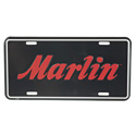 Marlin Black License Plate