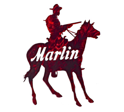 Marlin Horse & Rider Metal Sculpture