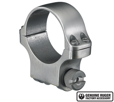 4K30 MM Medium Scope Ring with Stainless Finish