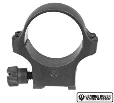 4K30TGMM Medium Scope Ring with Stainless Finish